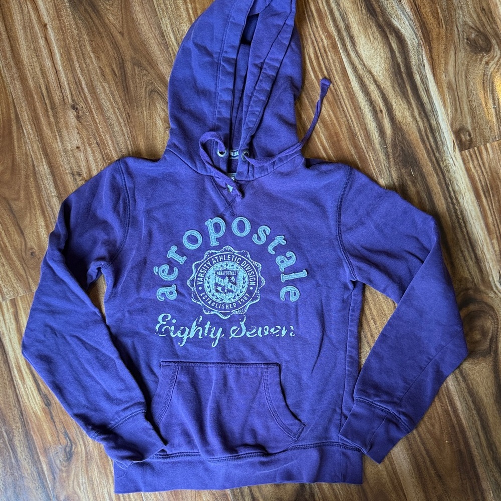 Aeropostale Violet Hoodie with Logo